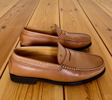 Tod’s loafers / schoenen - Bruin Cognac Leer - maat 8 (42) beschikbaar voor biedingen