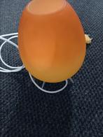 Oranje glazen lamp, Huis en Inrichting, Gebruikt, Ophalen of Verzenden, Glas, Minder dan 100 cm