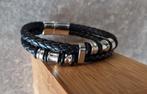 Leren armband., Ophalen of Verzenden, Nieuw, Zwart, Leer