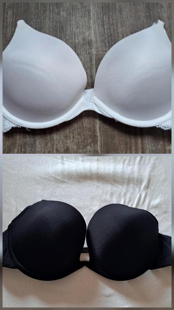 2 push-up beha's zwart en wit, Kleding | Dames, Ondergoed en Lingerie, BH, Overige kleuren, Ophalen of Verzenden