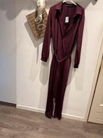 Travelstof jumpsuit bordeaux maat M/L 38/42, Ophalen, Zo goed als nieuw, Maat 38/40 (M), Rood