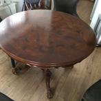 Ronde Eetkamertafel - 119cm doorsnede, Gebruikt, 100 tot 150 cm, Rond, Vier personen