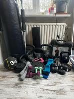 Fitness set - Dumbbells, Kettlebells, Bokszak & Meer, Ophalen of Verzenden, Gebruikt, Armen, Halterset