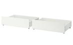 Ikea Malm, Gebruikt, Eenpersoons, Wit, Ophalen of Verzenden