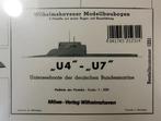 (50) Bouwplaat U4 U7 U-boote (4 stuks totaal) 1/250, Overige merken, Ophalen of Verzenden, 1:200 of kleiner, Zo goed als nieuw