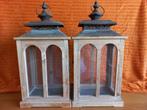 2 lantaarns. Hoogte 54cm breedte 25cm diepte 17cm., Ophalen of Verzenden, Gebruikt