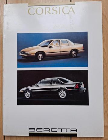 Chevrolet Corsica en Beretta folders. 9 stuks  € 15,-- beschikbaar voor biedingen
