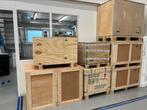 Diverse houten transport kisten / kratten, Doe-het-zelf en Verbouw, Kratten en Dozen, Ophalen, 60 cm of meer, Zo goed als nieuw