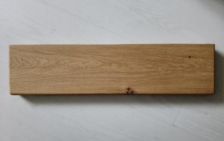 Zwevende wandplank incl. montagepennen - eiken 62cm #65C, Huis en Inrichting, Woonaccessoires | Wandplanken en Boekenplanken, Nieuw