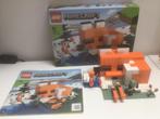 Lego Minecraft set 21178 - De Vossenburcht, Ophalen of Verzenden, Zo goed als nieuw, Complete set, Lego