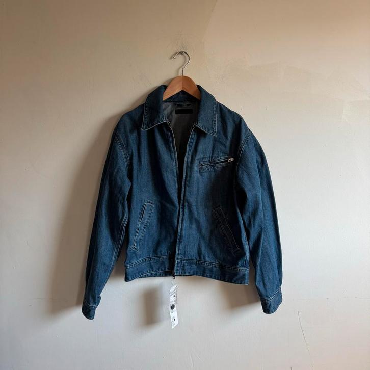 Uniqlo Denim Jas met Ritssluiting maat XS, Kleding | Dames, Jassen | Zomer, Zo goed als nieuw, Maat 34 (XS) of kleiner, Blauw