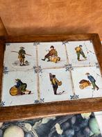 Eiken tafeltje met tegels - Grootmoederstijd, Antiek en Kunst, Antiek | Meubels | Tafels, Ophalen