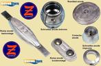 Anodes romp, roerblad, schroefas, conisch, grouper cable., Watersport en Boten, Ophalen of Verzenden, Nieuw, Motor en Techniek