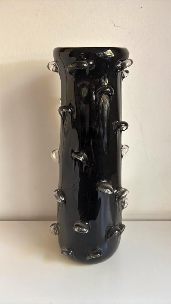 Murano zwarte vaas, Antiek en Kunst, Antiek | Vazen, Ophalen of Verzenden