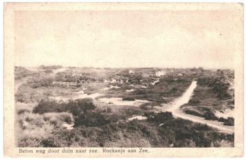 967118	Rockanje	aan Zee	Betonweg	1923 ZH	. Postzegel gedeelt