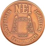 N-E-I NEDERLANDS ECONOMISCH INSTITUUT 1929 - 1979, Postzegels en Munten, Penningen en Medailles, Verzenden, Overige materialen