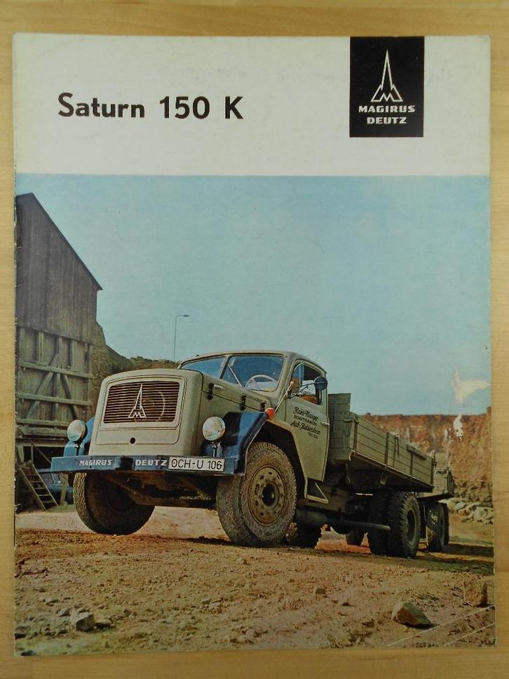 Magirus Deutz Saturn 150 K Brochure 1960 – Torpedo 150K, Boeken, Auto's | Folders en Tijdschriften, Zo goed als nieuw, Overige merken