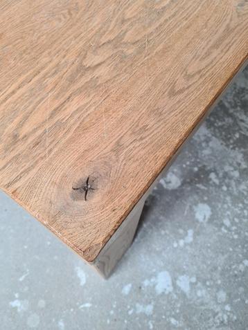 Eiken Salontafel - Massief Houten Blad beschikbaar voor biedingen