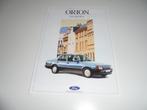 brochure Ford Orion Europa  1989, Ophalen of Verzenden, Nieuw, Overige merken