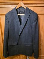 Donkerblauw wollen, smart casual,  kolbert, Kleding | Heren, Kostuums en Colberts, Ophalen of Verzenden, Zo goed als nieuw, Maat 52/54 (L)
