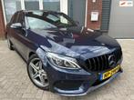 Mercedes-Benz C-klasse 180 AMG Sport Edition / Navi / Leder, Auto's, Automaat, Met garantie (alle), Blauw, Sedan