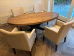 Eetkamer/woonkamer set (tafel 90 bij 180), Huis en Inrichting, Ophalen, Gebruikt, Klassiek, 4 tot 6 stoelen