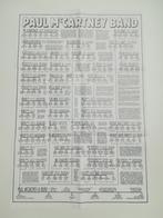 Vintage Promo Poster 1989 Paul McCartney Band Family Tree, Ophalen of Verzenden, Zo goed als nieuw, Artiest