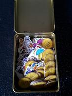 Blikje vol met diverse Duckstad ClickCards, Verzamelen, Ophalen, Donald Duck, Gebruikt, Beeldje of Figuurtje