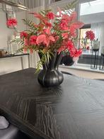 Tulpenvaas toetervaas met kunstbloemen, Ophalen of Verzenden, Zo goed als nieuw, Binnen