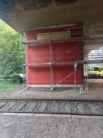 Grote partij gevelsteigermateriaal Plettac SL70, Ophalen, Gebruikt, Rolsteiger of Kamersteiger, 5 meter of hoger