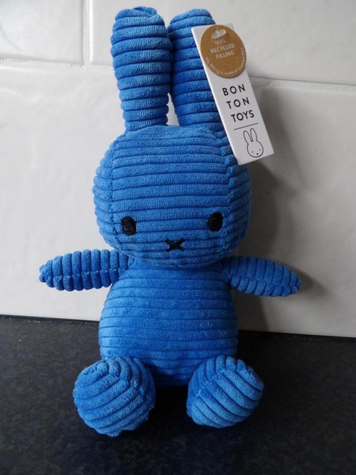 Nieuw met kaartjes Nijntje knuffel Sitting Corduroy Kobalt B, Kinderen en Baby's, Speelgoed | Knuffels en Pluche, Nieuw, Konijn