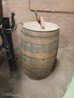Eiken houten vat, Tuin en Terras, Regentonnen, 75 tot 150 liter, Ophalen, Gebruikt, Hout