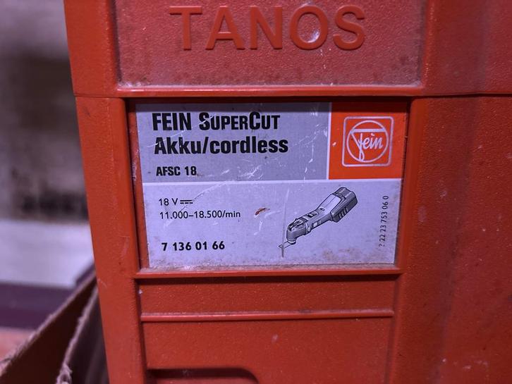 Fein Multitool Accu SuperCut AFSC 18, Doe-het-zelf en Verbouw, Gereedschap | Overige machines, Gebruikt, Ophalen of Verzenden
