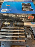 Lucht hammer zet inclucif met beitels, Doe-het-zelf en Verbouw, Gereedschap | Handgereedschap, Ophalen, Zo goed als nieuw