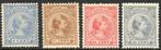 Wilhelmina, NVPH 35-38 ongebruikt, Postzegels en Munten, Postzegels | Nederland, Ophalen of Verzenden, T/m 1940, Postfris