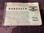 Heinkel Tourist Handbuch 175 ccm, 103A-2, Ophalen of Verzenden, Overige merken