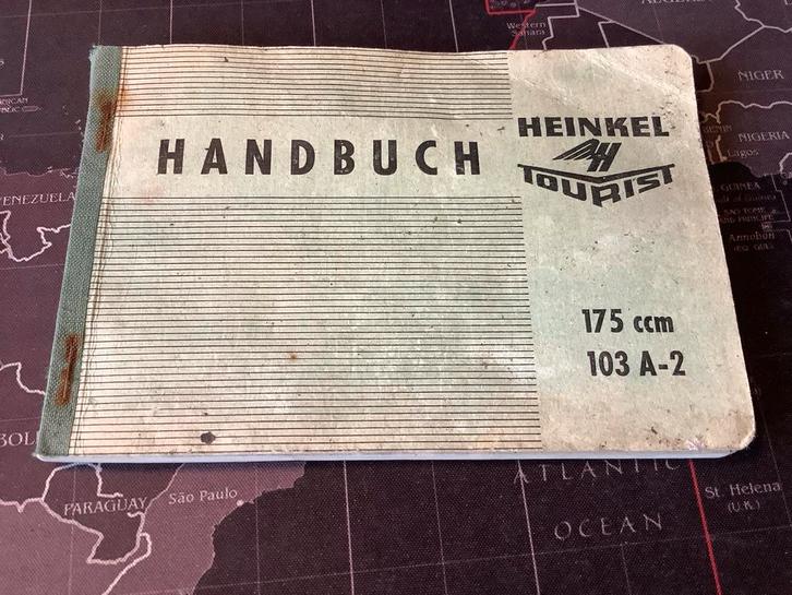 Heinkel Tourist Handbuch 175 ccm, 103A-2, Motoren, Handleidingen en Instructieboekjes, Overige merken, Ophalen of Verzenden