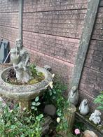 Betonnen Fontein met Vrouwfiguur + Extra beeldjes., Tuin en Terras, Ophalen, Gebruikt, Beton, Mensenbeeld