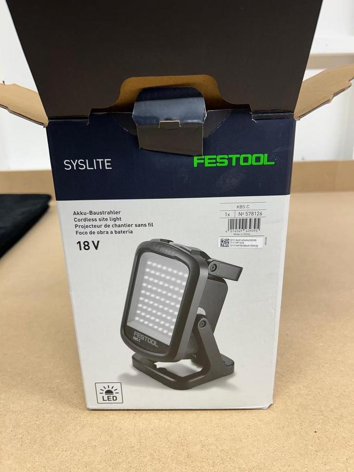 Festool Syslite bouwlamp draadloos, Doe-het-zelf en Verbouw, Bouwverlichting, Nieuw, Minder dan 50 watt, Ophalen of Verzenden