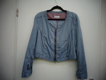 Ulla Popken jasje met lange mouw, blauw. Maat 42/44.  beschikbaar voor biedingen