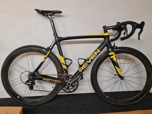 56cm Reven carbon racefiets Campa Record 2x11, Fietsen en Brommers, Fietsen | Racefietsen, Gebruikt, Heren, Overige merken, Meer dan 20 versnellingen