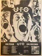 Paginagrote A3 advertentie UFO Strangers In The Night tour, Ophalen of Verzenden