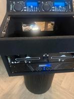 Ibiza Sound CDX-7 DJ Set + Versterker in Flightcas, Ophalen of Verzenden, Gebruikt, Overige merken