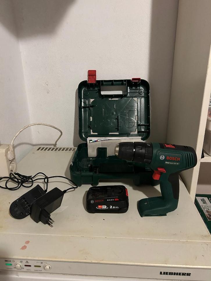 Bosch accuboor en decoupeerzaag, Doe-het-zelf en Verbouw, Gereedschap | Boormachines, Zo goed als nieuw, Boormachine, Ophalen