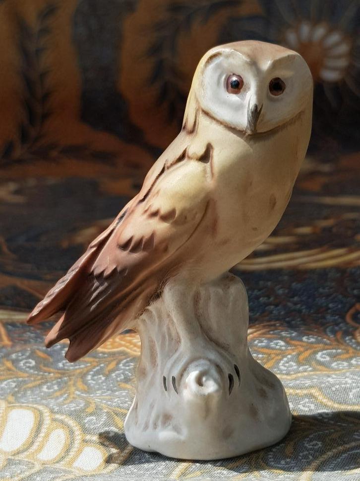 Kerkuil mooi oud beeldje uit Duitsland van Goebel 7,5 cm., Antiek en Kunst, Antiek | Porselein, Ophalen of Verzenden