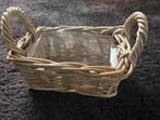 Rieten, Rotan mand, 25x18x12cm hoog, nieuw, Mand, Nieuw, Ophalen of Verzenden, Riet