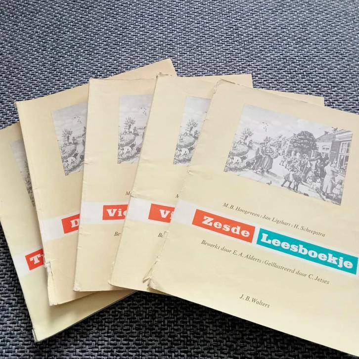 Oude Schoolboekjes - Lezen met Hoogeveen, Boeken, Schoolboeken, Gelezen, Nederlands, Overige niveaus, Ophalen of Verzenden