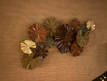 Metalen Wanddecoratie Bladeren beschikbaar voor biedingen