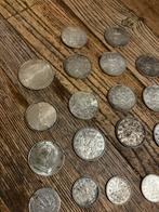 Oude zilveren munten - zie foto's, Postzegels en Munten, Zilver, Koningin Wilhelmina, Losse munt, Overige waardes
