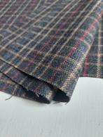 1,5 meter geweven polyeter wol melange stof ruiten, 120 cm of meer, Nieuw, Ophalen of Verzenden, Polyester